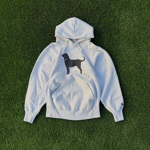 Vintage "The Black Dog" Reverse Weave Hoodie Marthas Vineyard Pullover Sz Large